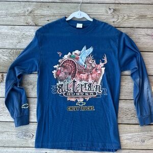 Chevrolet Chevy Mens Trucks Hunter Long Sleeve Graphic